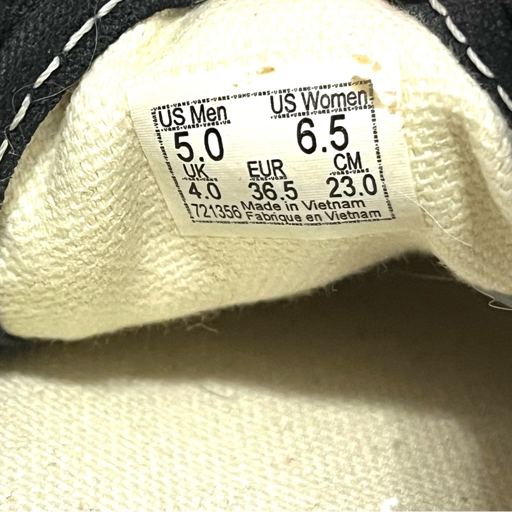 Vans Checkered Black and White Unisex Shoes Mens 5 Women’s 6.5 - Picture 8 of 8